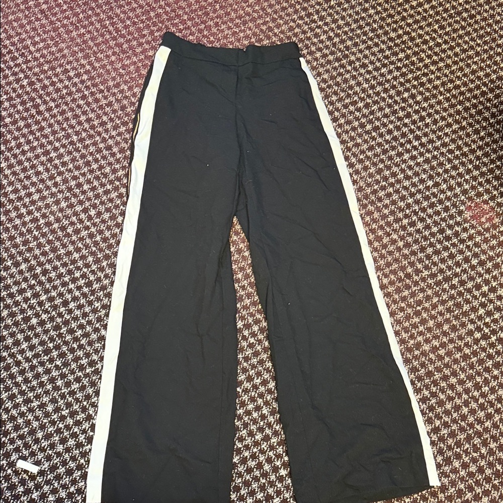 Apt. 9 Black Pants with White Stripes